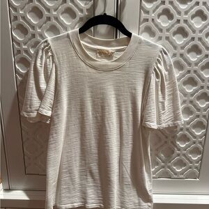 NATION White Short Sleeve Top